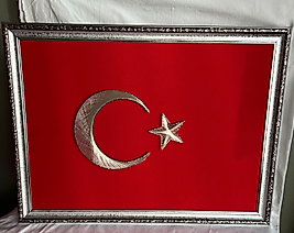 Türk Bayrağı Desenli Filografi Sanatı
