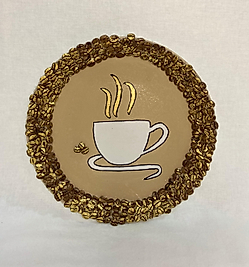 Kahve Desenli Küçük Boy Tabak